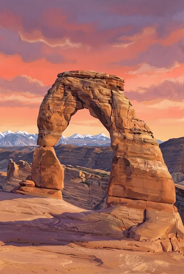 Arches National Park stamp