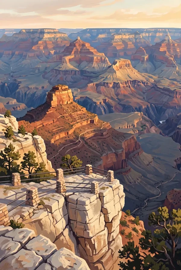 Grand Canyon National Park stamp