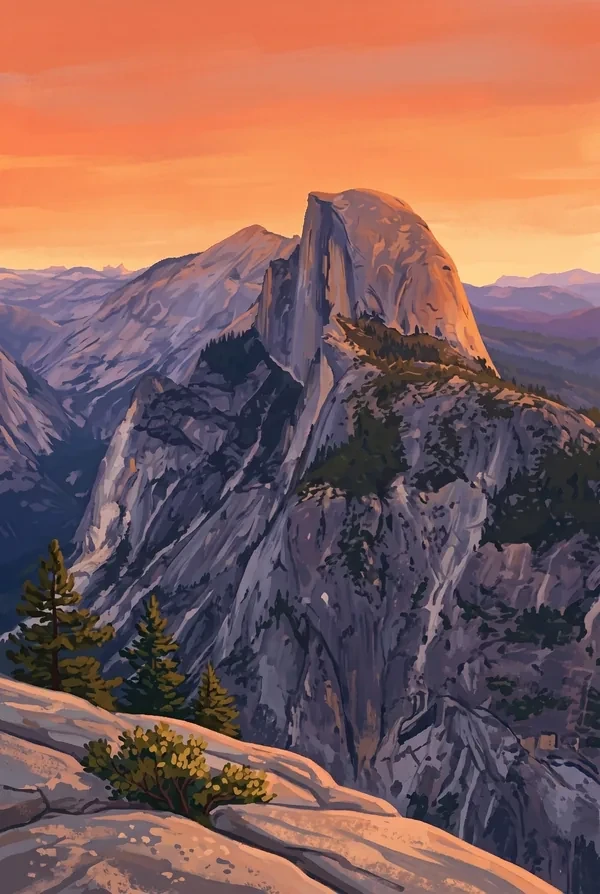 Yosemite National Park stamp