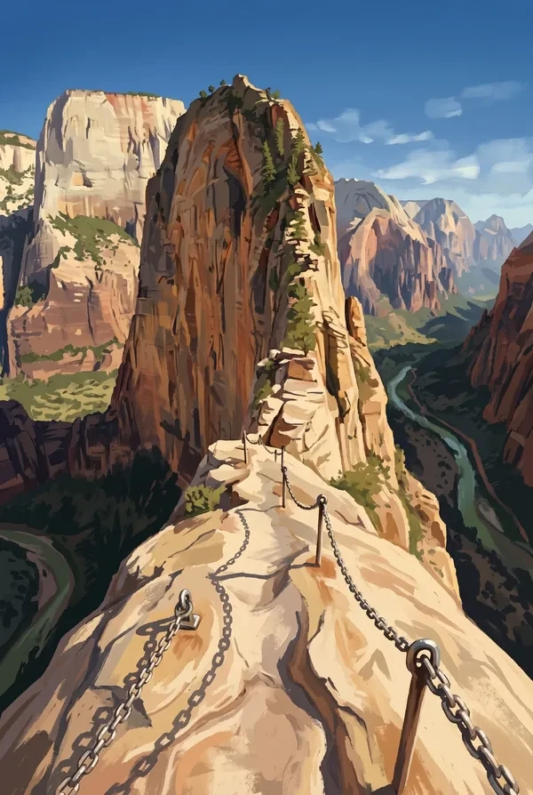 Zion National Park stamp (locked)